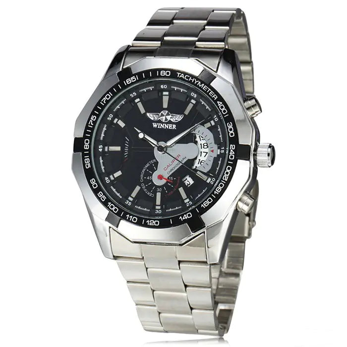 Steel Band Automatic Mechanical Watch