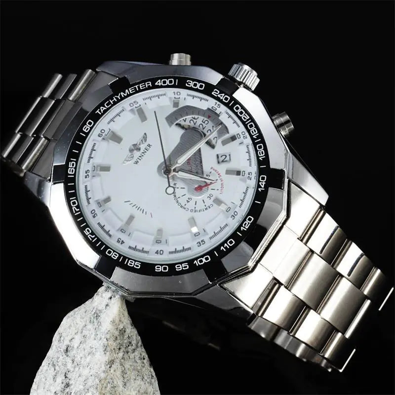 Steel Band Automatic Mechanical Watch