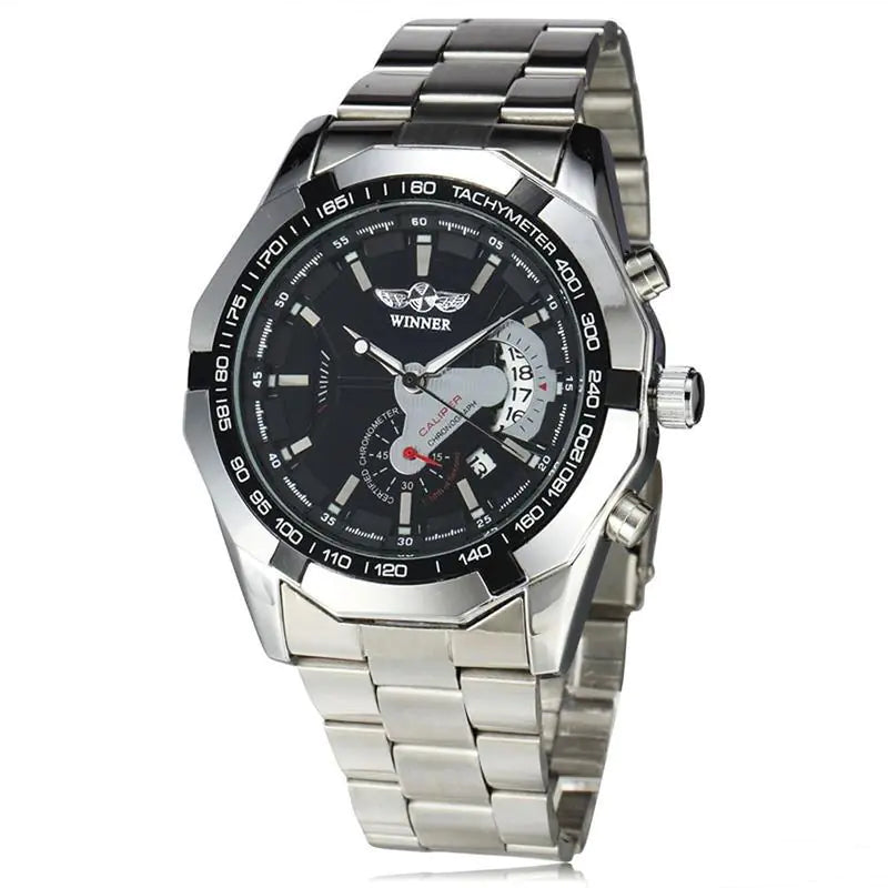 Steel Band Automatic Mechanical Watch